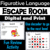 Figurative Language Escape Room Activity (Figure of Speech Game)
