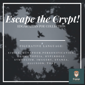 Preview of Figurative Language Escape Room: Escape the Crypt! (Edgar Allan Poe Collection)