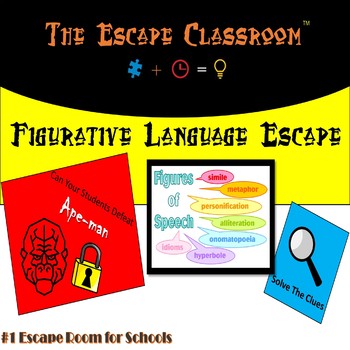 Preview of Figurative Language Escape Room | The Escape Classroom