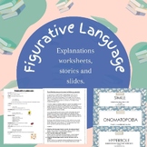 Figurative Language - Explanations, Stories, Worksheets an