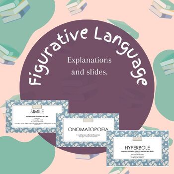 Preview of Figurative Language - Explanations and Slides