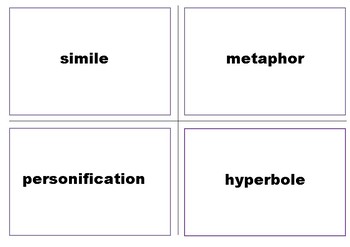 Preview of Figurative Language Flashcards