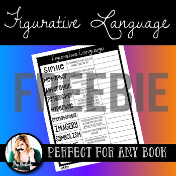 Preview of Figurative Language Freebie