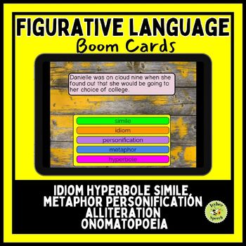Preview of Figurative Language Fun Boom Cards