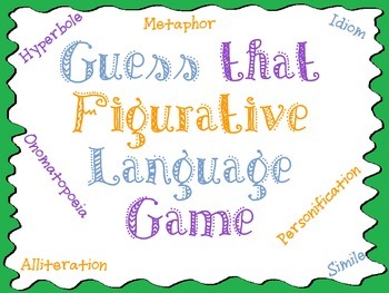 Preview of Figurative Language Game