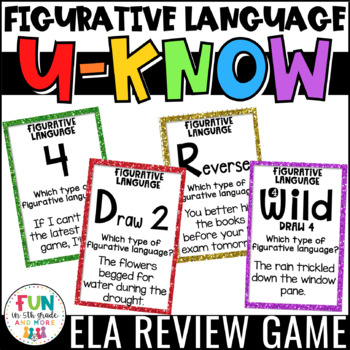 Preview of Figurative Language Game Review | Figurative Language Activity U-Know