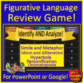 Figurative Language Game Show Test Prep for PowerPoint or 
