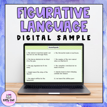 Preview of Figurative Language Google Slides™ Activity FREEBIE