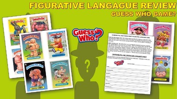 Preview of Figurative Language "Guess Who" Game