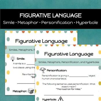 Preview of Figurative Language Guided Notes/Mini-Lesson