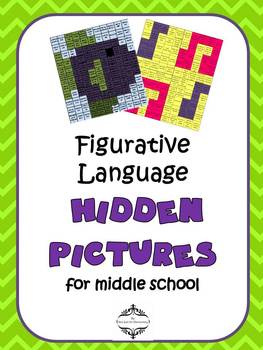 Preview of Figurative Language Hidden Pictures for Middle School