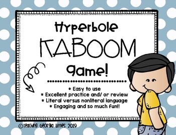 Preview of Figurative Language: Hyperbole KABOOM [Interactive Game]