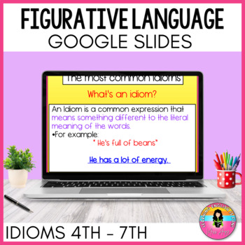 Preview of Figurative Language | Idioms Google Slides™  TEFL - ESL Digital Resources