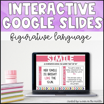 Preview of Figurative Language Interactive Google Slides (Distance Learning)