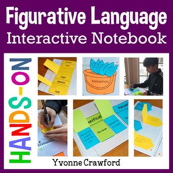 Preview of Figurative Language Interactive Notebook with Scaffolded Notes & Guided Notes