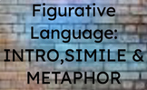 Figurative Language: Intro, Simile, & Metaphor Easel Lesson