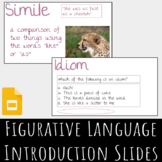 Figurative Language Introduction Slides