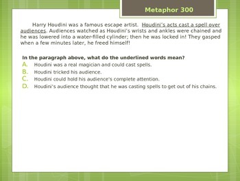 Figurative Language Jeopardy by Making Education Fun One Day at a Time