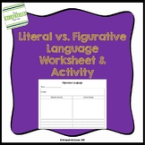 Figurative Vs Literal Worksheets & Teaching Resources | TpT