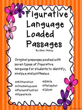 Preview of Figurative Language Loaded Passages