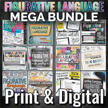 Preview of Figurative Language MEGA BUNDLE | Print and Digital Versions