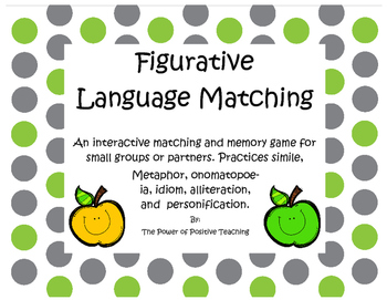 Preview of Figurative Language Matching
