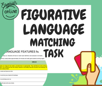 Preview of Figurative Language Matching Activity