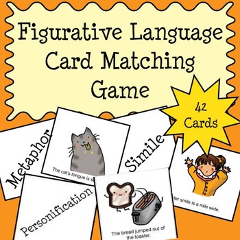 Preview of Figurative Language Matching Card Game