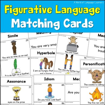 Preview of Figurative Language Matching Cards