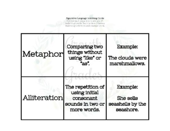 Preview of Figurative Language Matching Cards