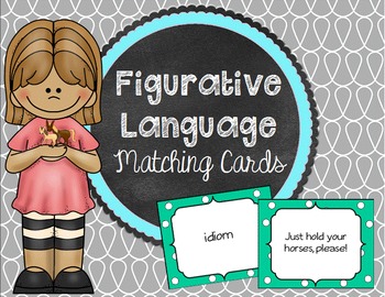 Preview of Figurative Language Matching Cards - Concentration