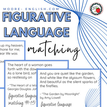 Preview of Figurative Language Matching / Google Slides and Google Form