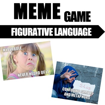Preview of Figurative Language Meme Game