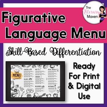 Preview of Figurative Language Menu of Differentiated Activities (FREE)