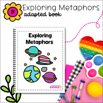 Preview of Metaphors Adapted Book for Special Education Figurative Language Adaptive Lesson
