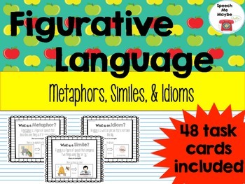 Preview of Figurative Language: Metaphors, Similes, & Idioms