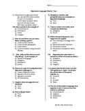 Figurative Language Multiple Choice and short answer test