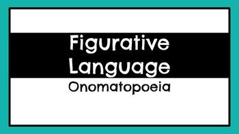 Preview of Figurative Language: Onomatopoeia Distance Learning Activity 