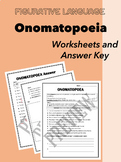 Figurative Language: Onomatopoeia Worksheets & Answers