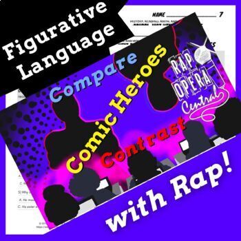 Preview of Figurative Language Passage Worksheets with Song Lyrics for 5th and 6th Grade