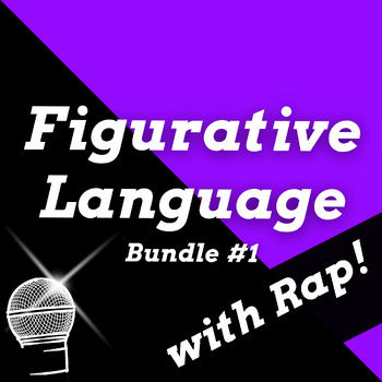 Preview of Middle School Figurative Language through Songs Passage Worksheets Bundle