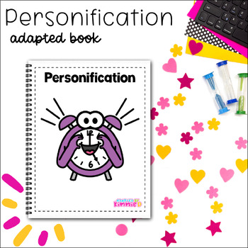 Preview of Personification Adapted Book for Special Education Figurative Language Activity