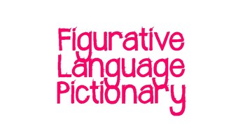 Preview of Figurative Language Pictionary BUNDLE