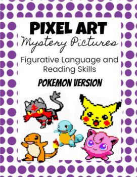 Preview of Figurative Language Pixel Art Mystery Pictures - Pokemon Version!