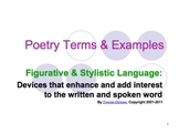 Figurative Language & Poetic Devices Powerpoint Presentation
