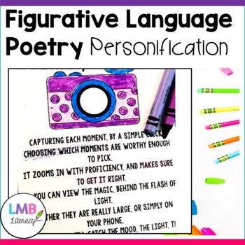 Preview of Figurative Language Activities, Personification Poems with Poetry Comprehension