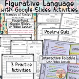Figurative Language Poetry Unit Interactive Notebook Video Lesson Google Slides