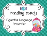 Figurative Language Poster Set Reading Candy Theme, Set of 10