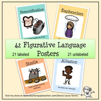 Preview of Figurative Language Posters - 42 posters