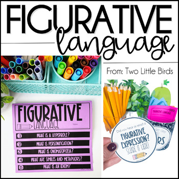 Preview of Figurative Language | Posters, Activities, Anchor Charts, Flipbook, & More